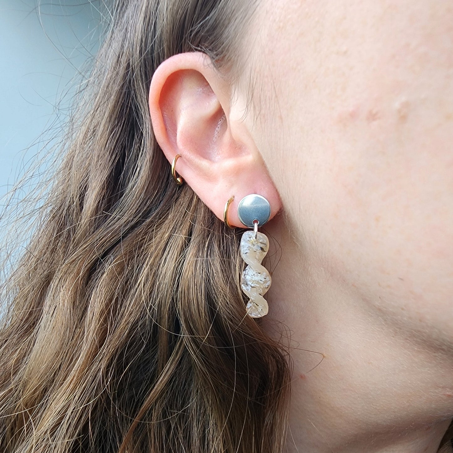 Aretes Anemoi Plateados