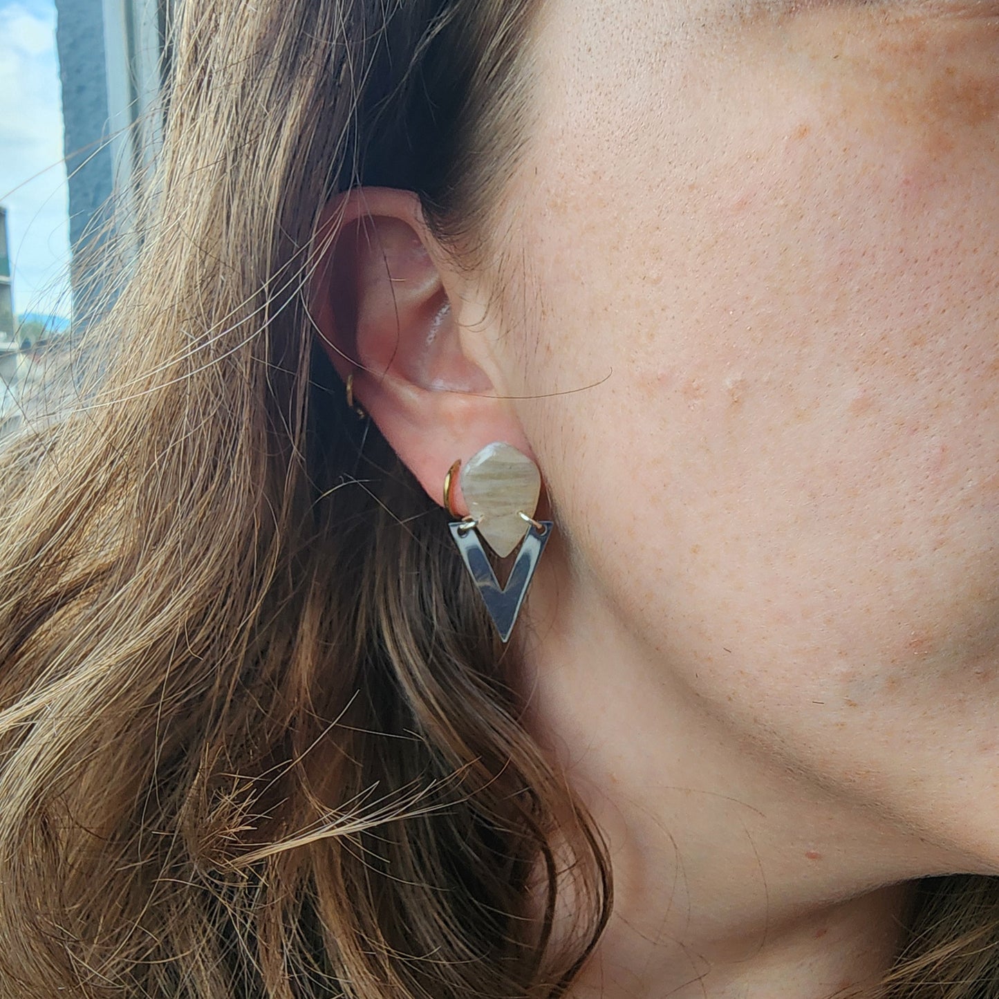 Aretes Tique Plateados