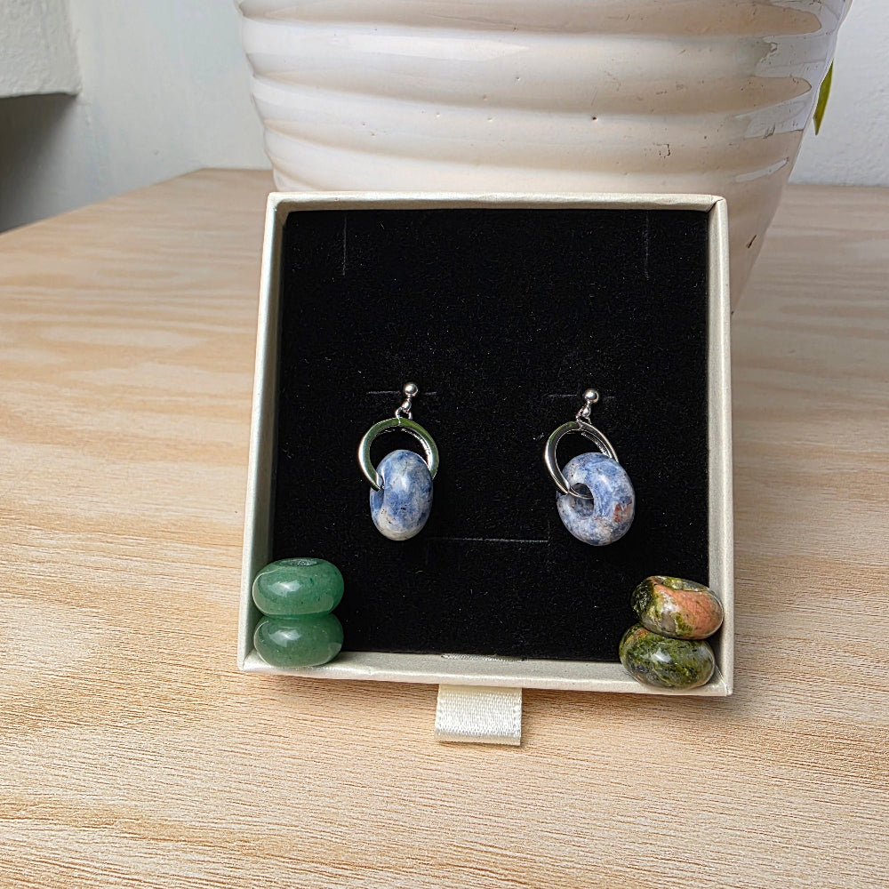 Aretes Delfos Plateados