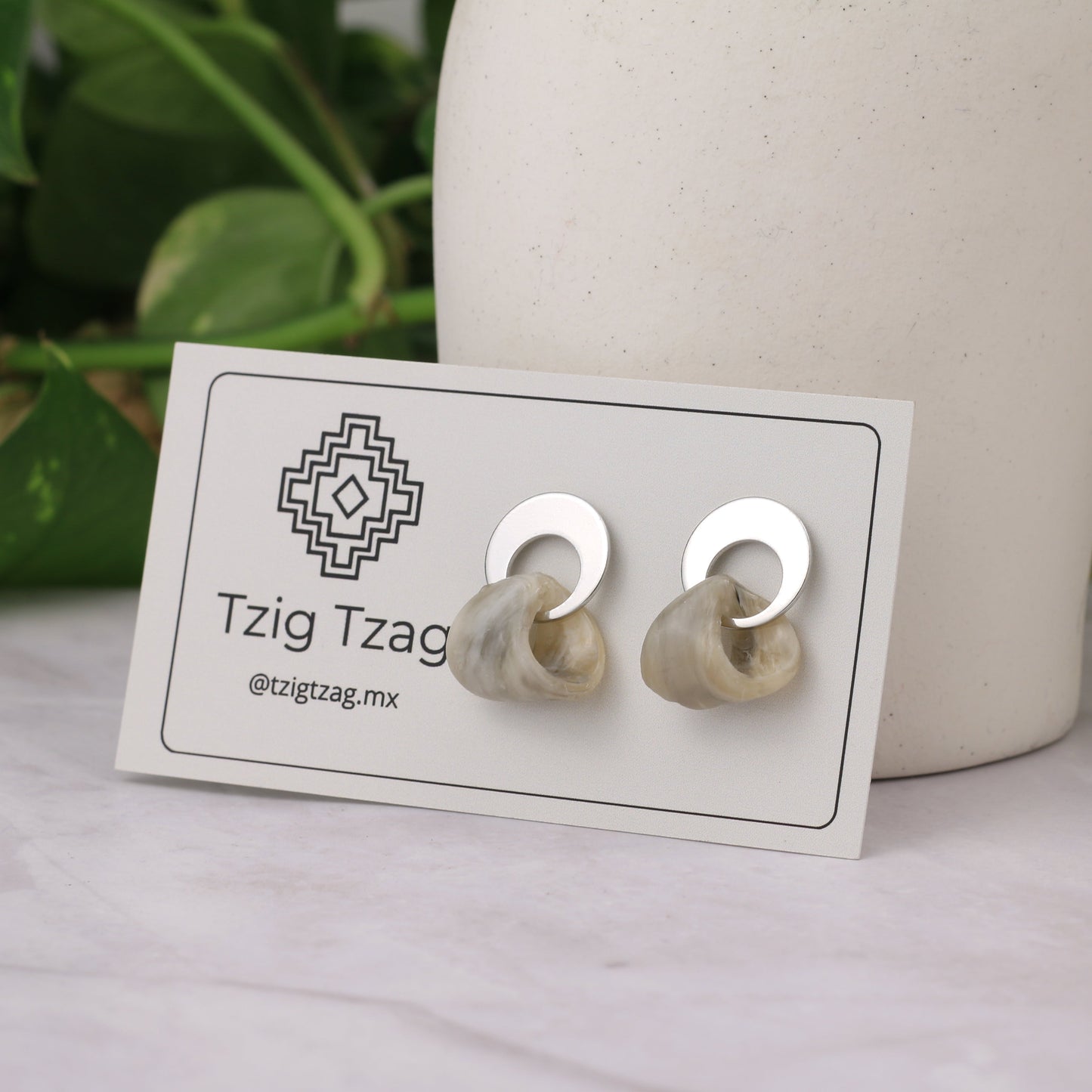 Aretes Kairós Plateados