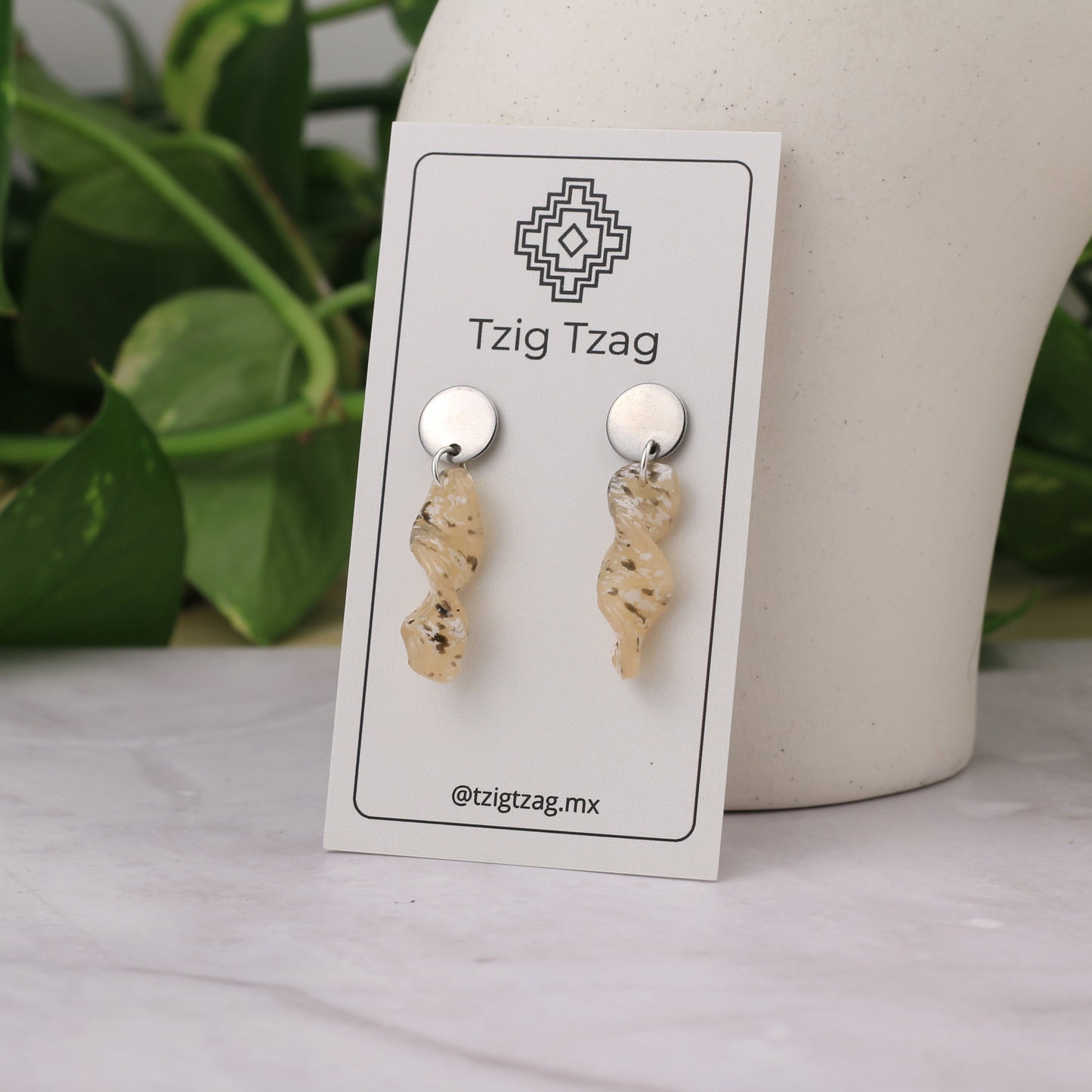 Aretes Anemoi Plateados