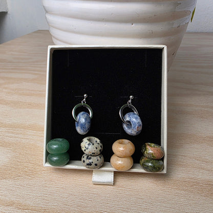 Arete Delfos Plateados (Kit de 5 pares) - Tzig Tzag Joyería