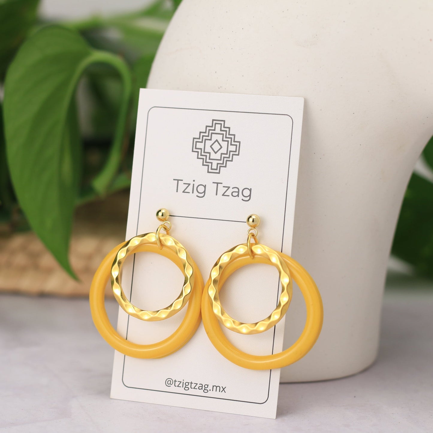 Aretes Eclipse - Tzig Tzag Joyería