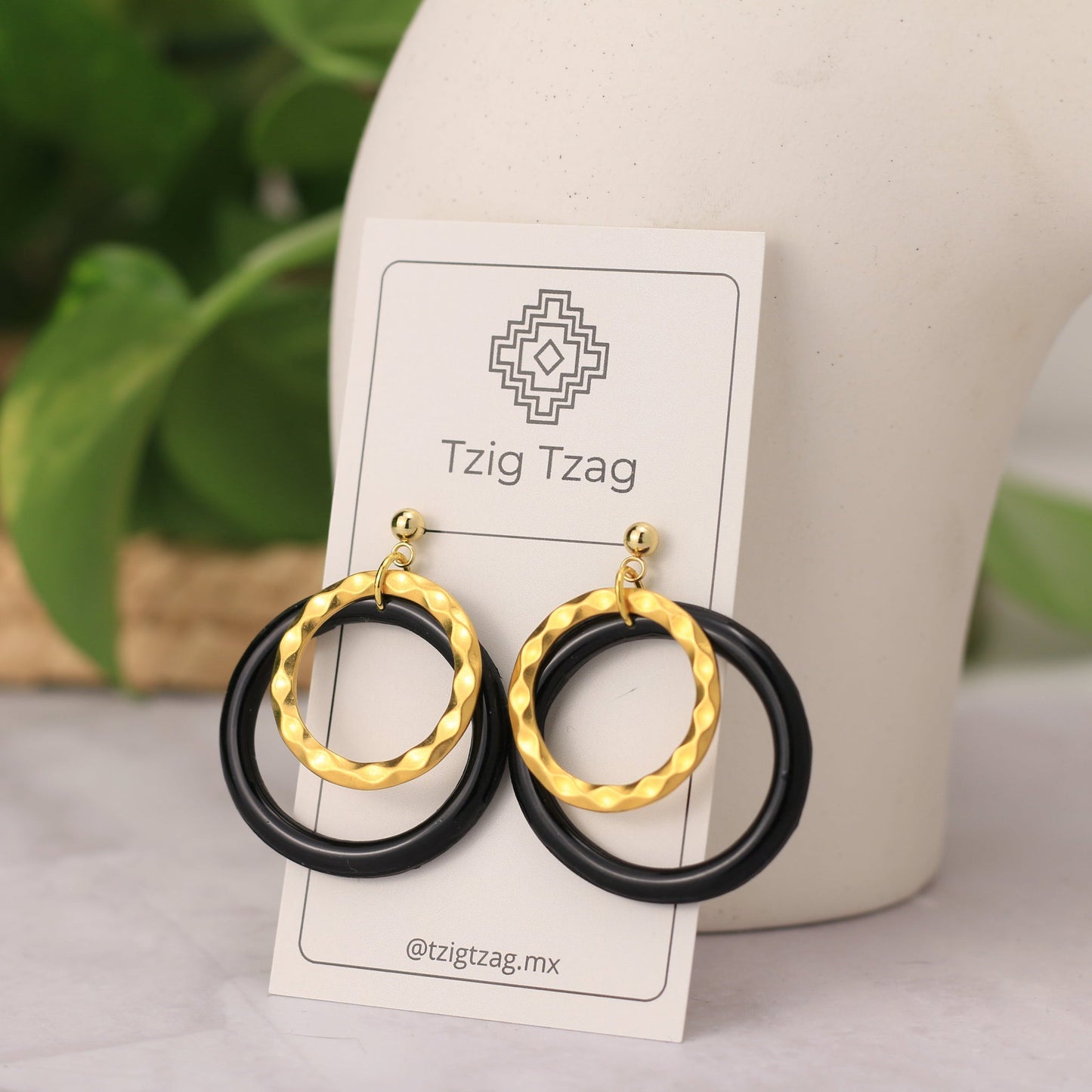 Aretes Eclipse - Tzig Tzag Joyería