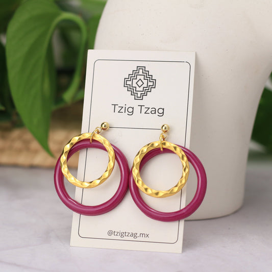 Aretes Eclipse - Tzig Tzag Joyería