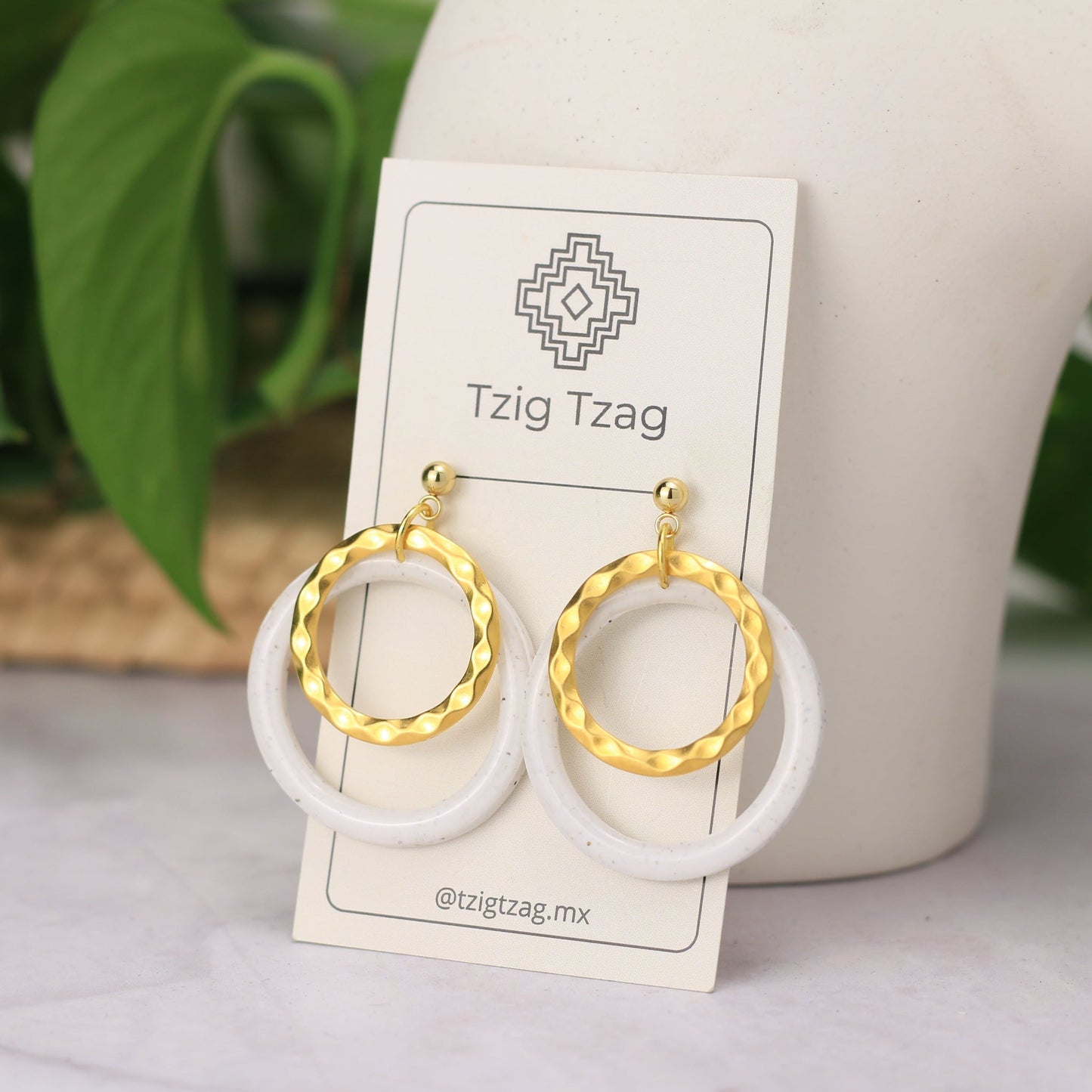 Aretes Eclipse - Tzig Tzag Joyería