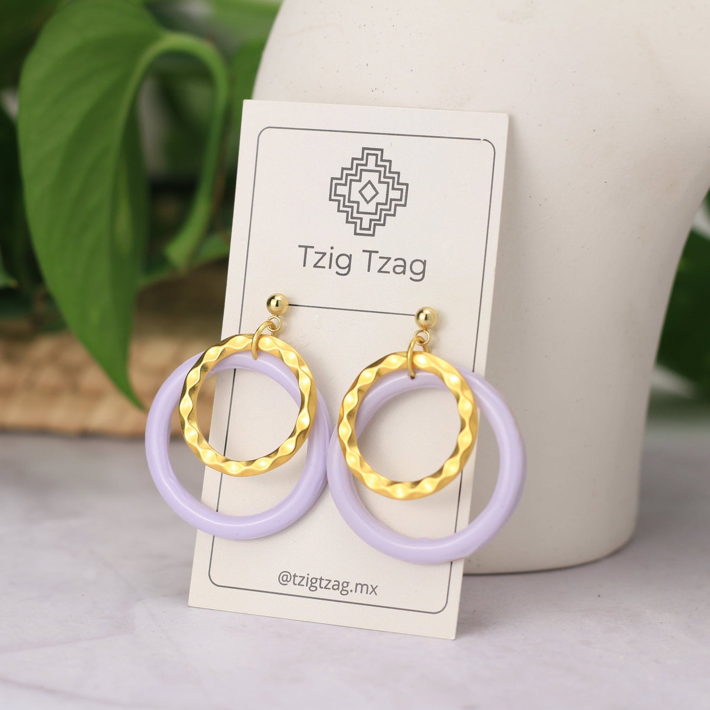 Aretes Eclipse - Tzig Tzag Joyería