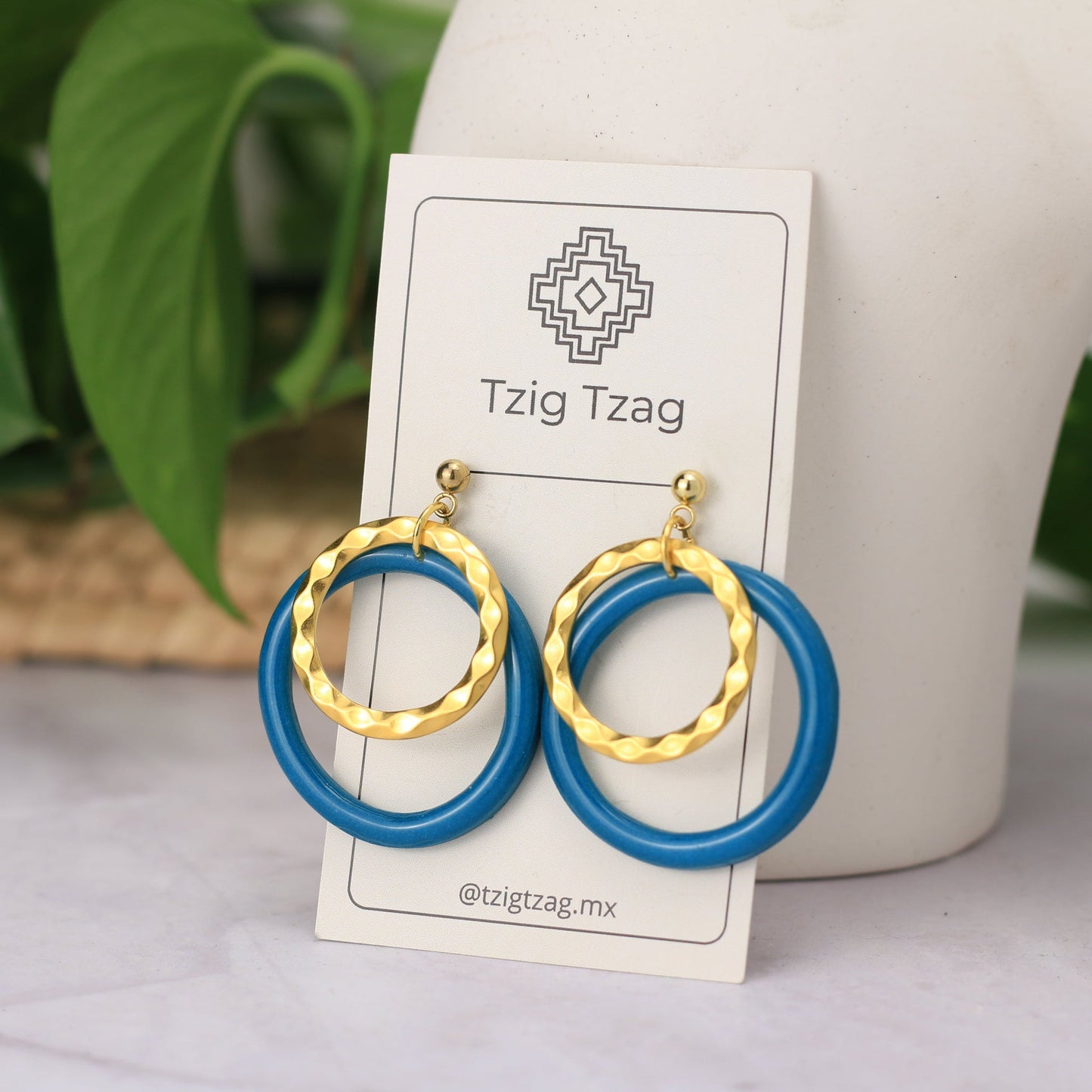 Aretes Eclipse - Tzig Tzag Joyería
