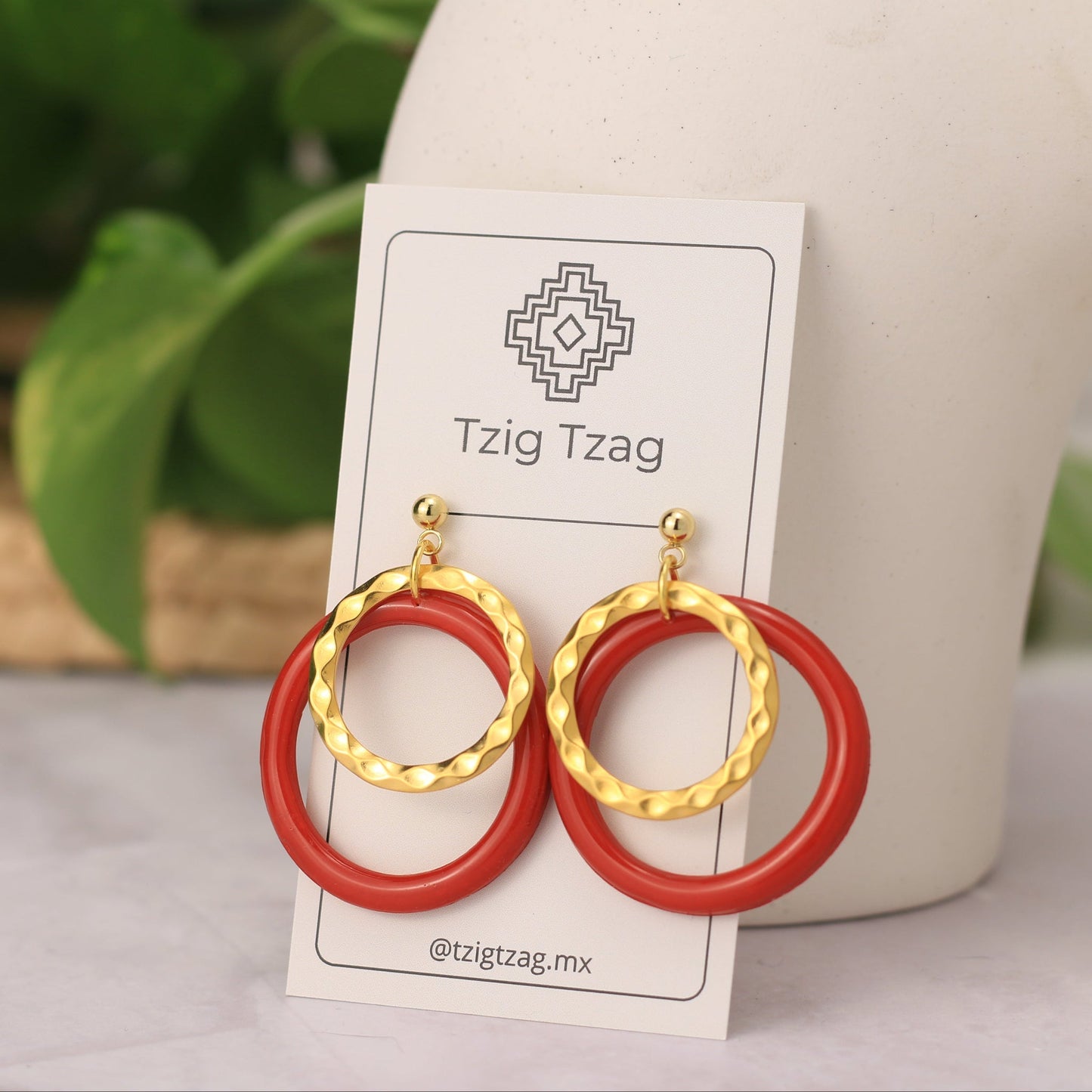 Aretes Eclipse - Tzig Tzag Joyería
