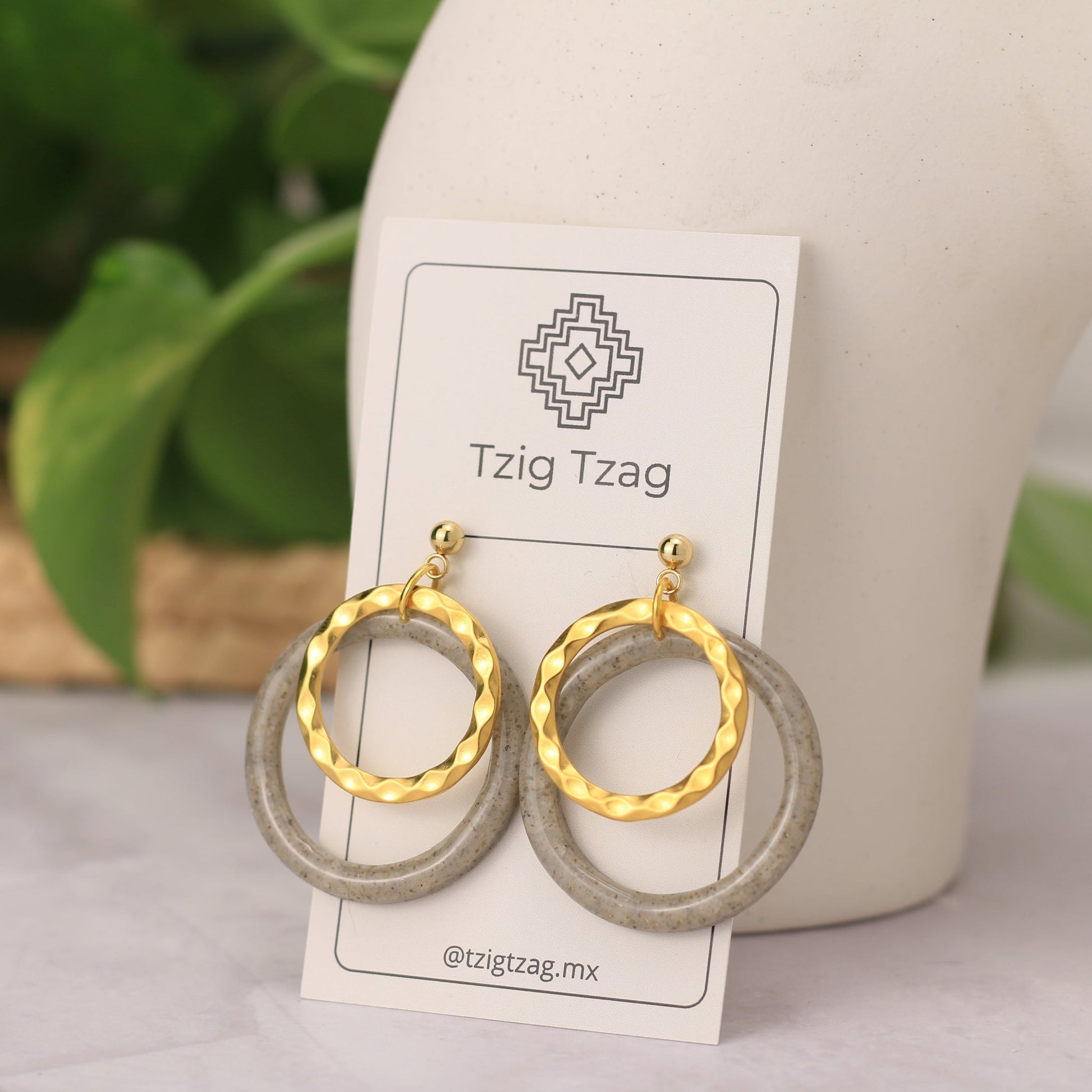 Aretes Eclipse - Tzig Tzag Joyería