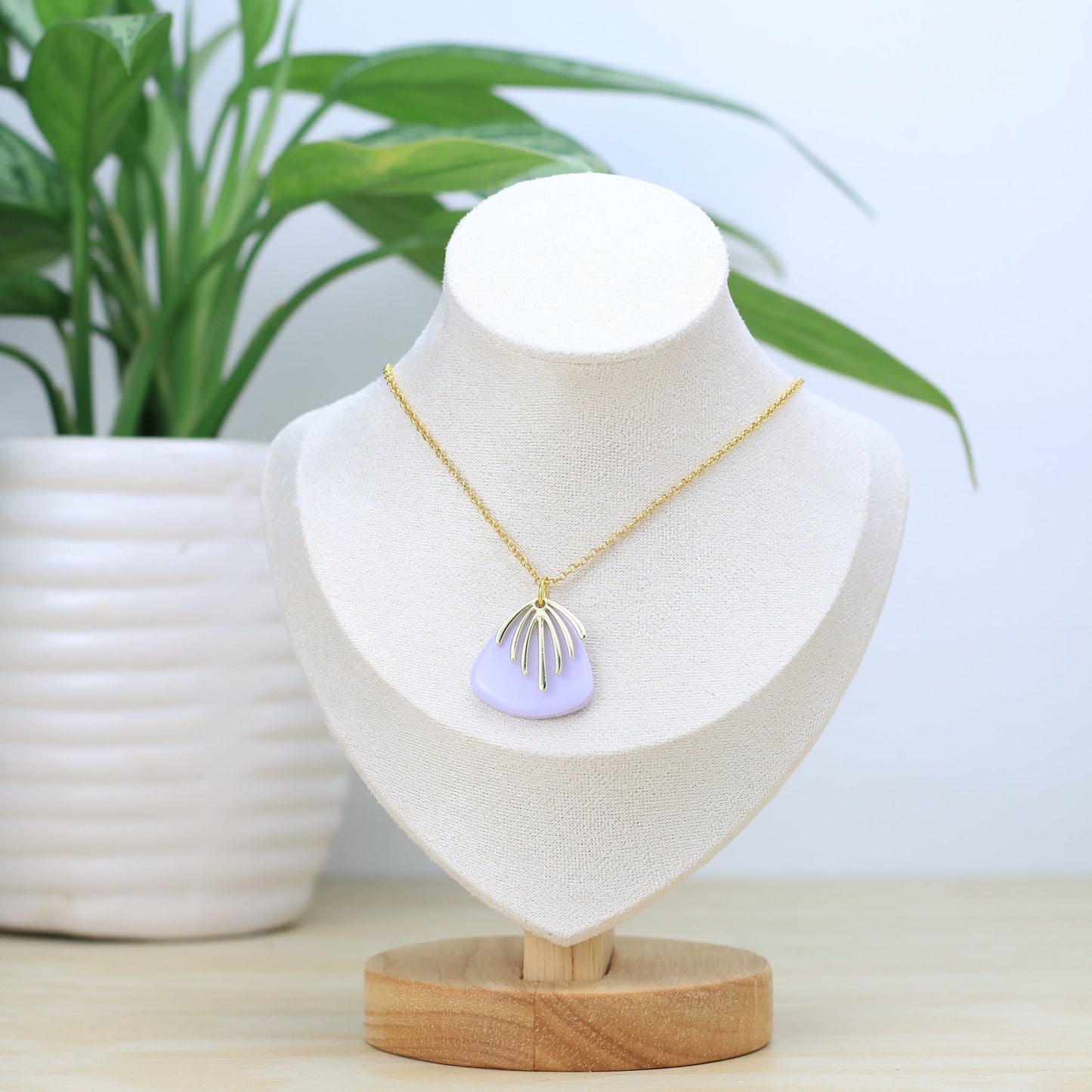 Collar Chaac - Tzig Tzag Joyería -Color Lavanda