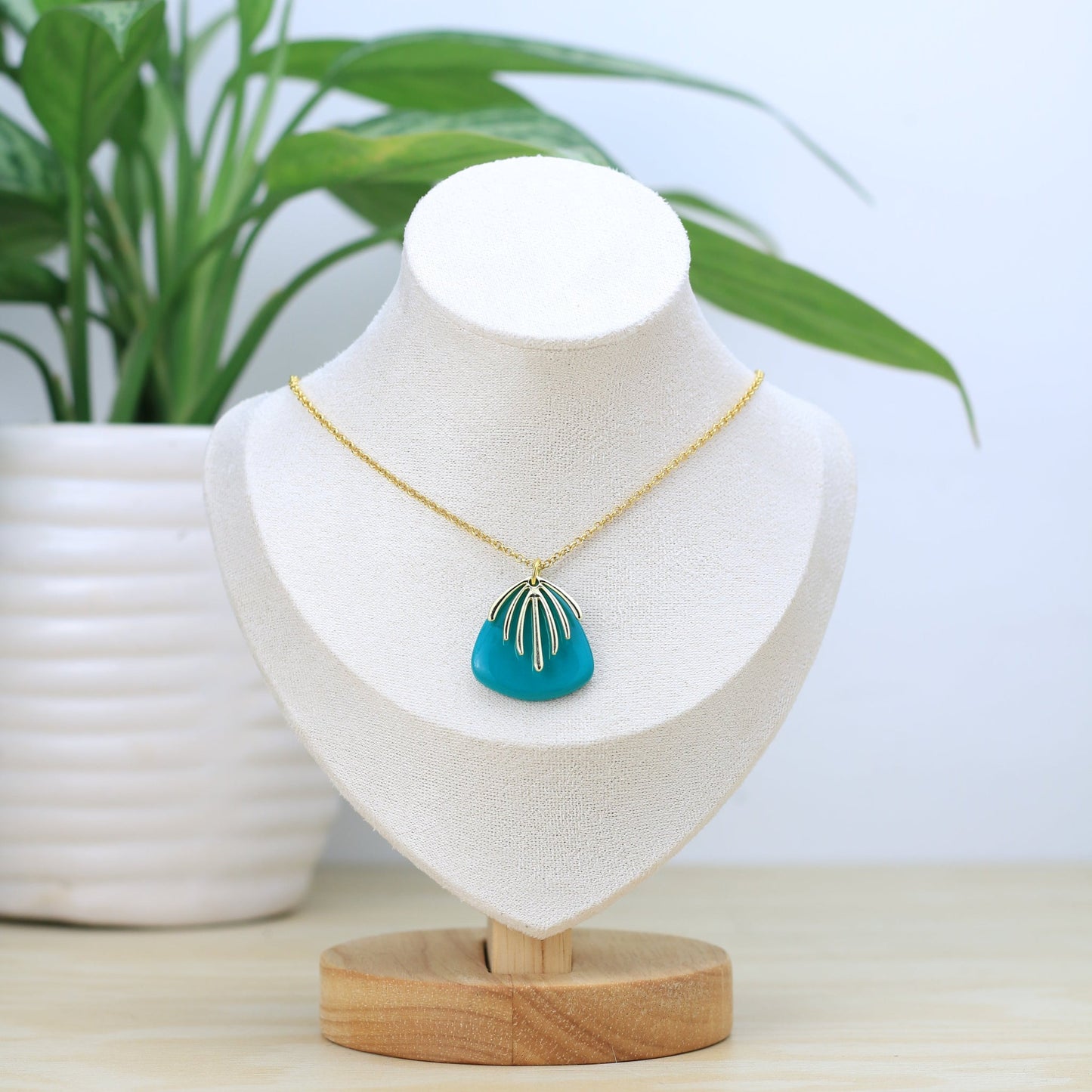 Collar Chaac - Tzig Tzag Joyería -Color Bosque