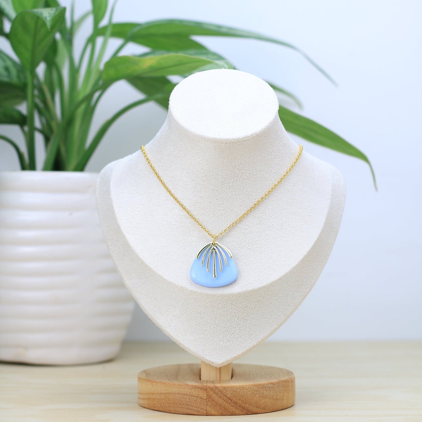 Collar Chaac - Tzig Tzag Joyería -Color Azul Cielo