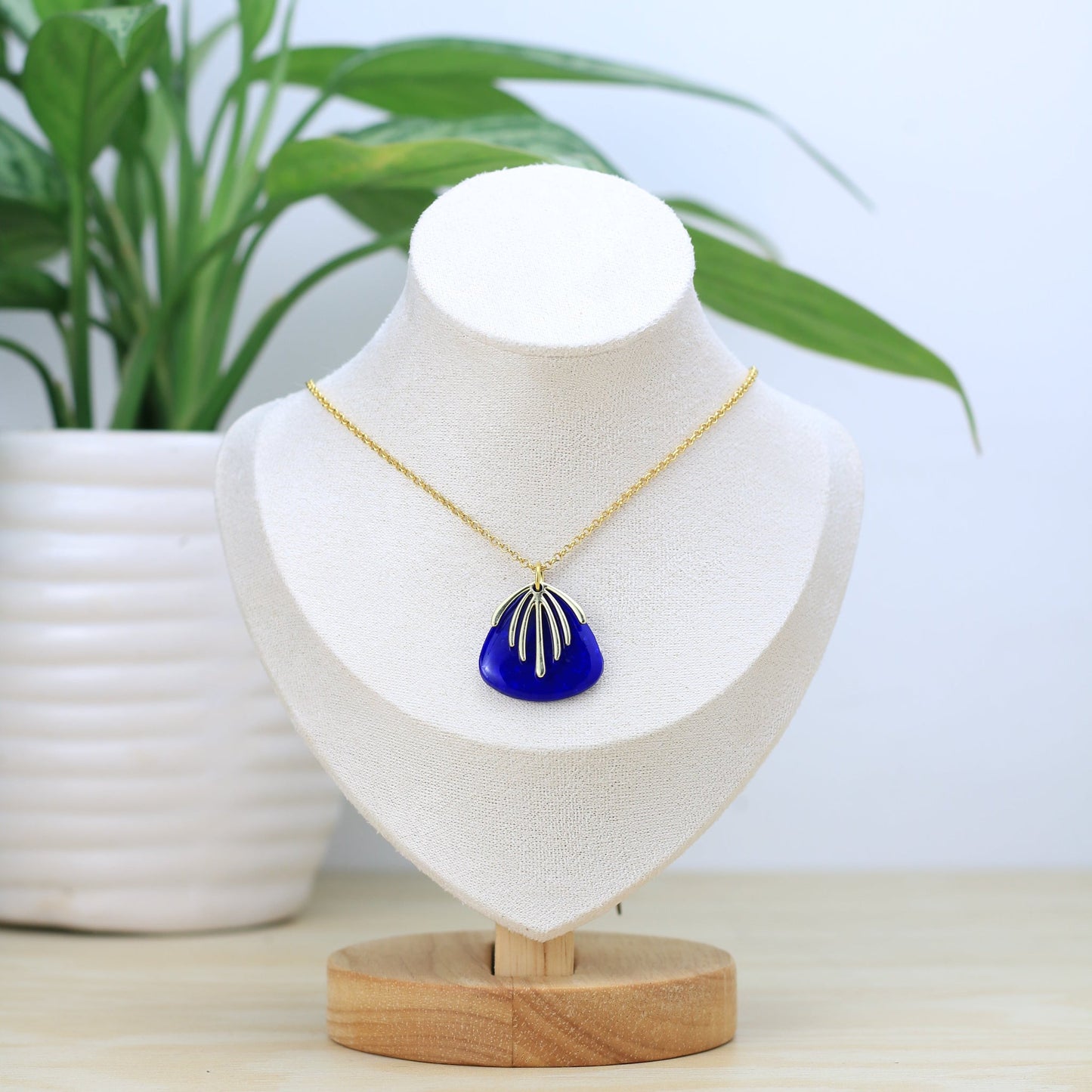 Collar Chaac - Tzig Tzag Joyería -Color Azul
