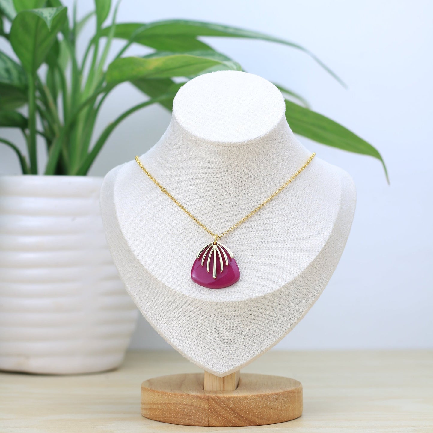 Collar Chaac - Tzig Tzag Joyería -Color Morado