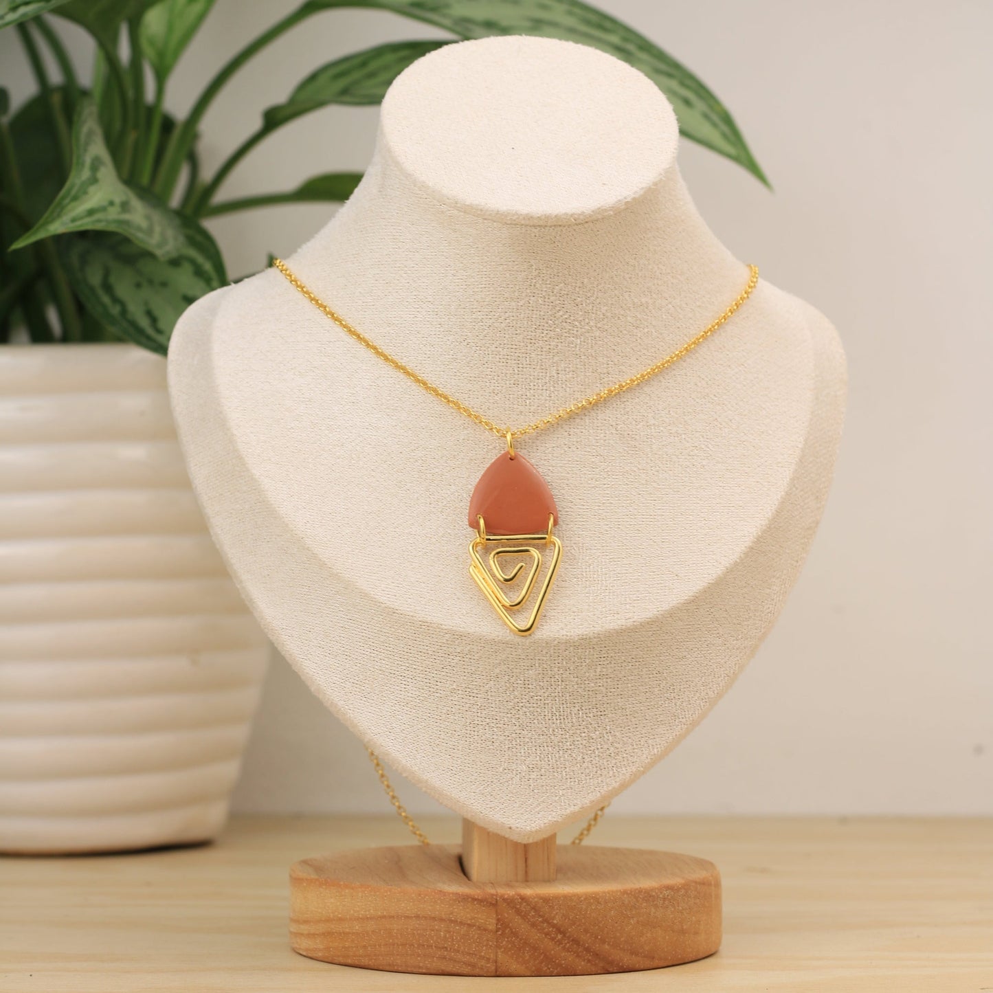 Collar Jano - Tzig Tzag Joyería -Terracota